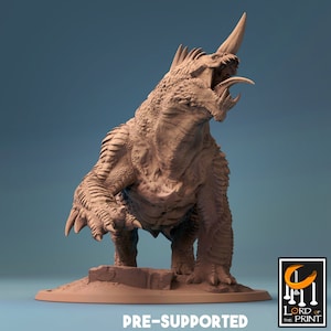 Stygian Hell Dog miniature - rescale miniatures - DnD miniatures - Role Playing Game - Tabletop Miniature - dungeons and dragons - D&D
