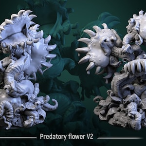 Predatory plant miniatures - DnD miniatures - Role Playing Game - Tabletop Miniature - dungeons and dragons - white werewolf tavern - D&D