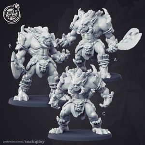 Chaos Troll miniature - CastnPlay - DnD miniatures - Role Playing Game - Tabletop Miniature - dungeons and dragons - D&D
