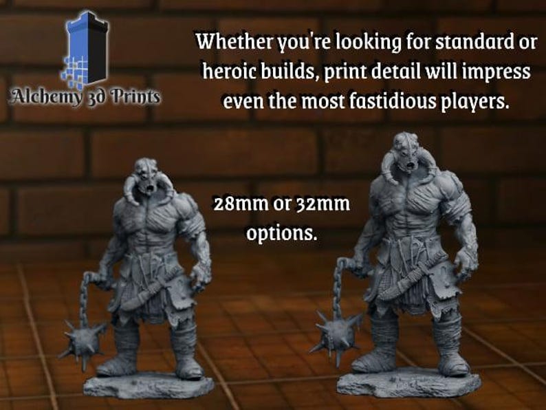 Miniatura de centauro / Miniatura de fantasía / Miniaturas DnD / DND / Juego de mesa / RPG / Pathfinder / MEGS3D D&D / mazmorras y dragones imagen 5