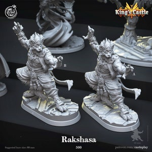 Rakshasa miniature - CastnPlay - DnD miniatures - Role Playing Game - Tabletop Miniature - dungeons and dragons - cast n play - D&D