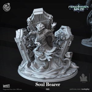 undead Soul Bearer miniature - DnD miniatures - Role Playing Game - Tabletop Miniature - dungeons and dragons - Cast n Play - D&D