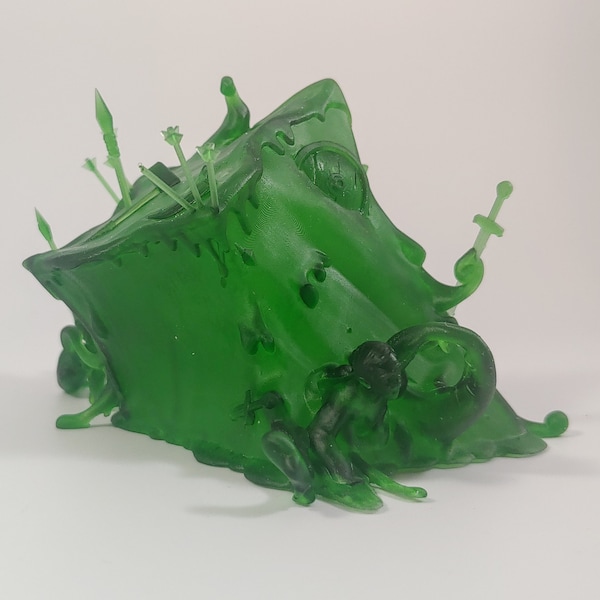 Gelatinous Cube miniature - CastnPlay - DnD miniatures - Role Playing Game - Tabletop Miniature - dungeons and dragons - D&D