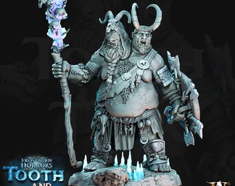 DNDミニチュア マウンテンエティンフィギュア - 32mmレジン製卓上モデル