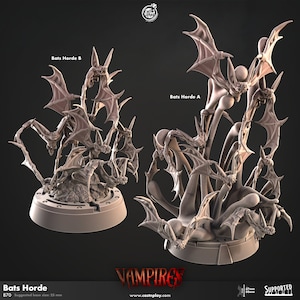 vampire bat swarm - CastnPlay - DnD miniatures - Role Playing Game - Tabletop Miniature - dungeons and dragons - D&D