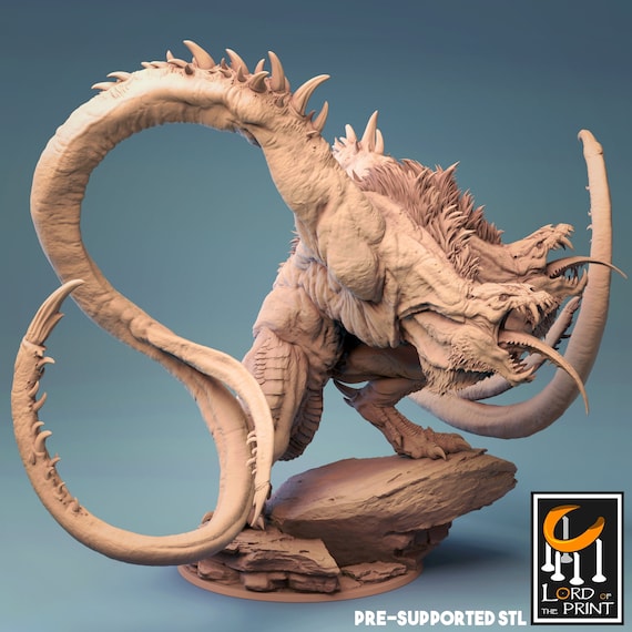 Godzilla miniature Lord of the Print DnD miniatures RPG - Portugal