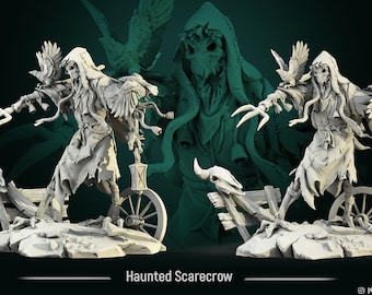 Haunted Scarecrow miniature - DnD miniatures - Role Playing Game - Tabletop Miniature - dungeons and dragons - White Werewolf Tavern - D&D