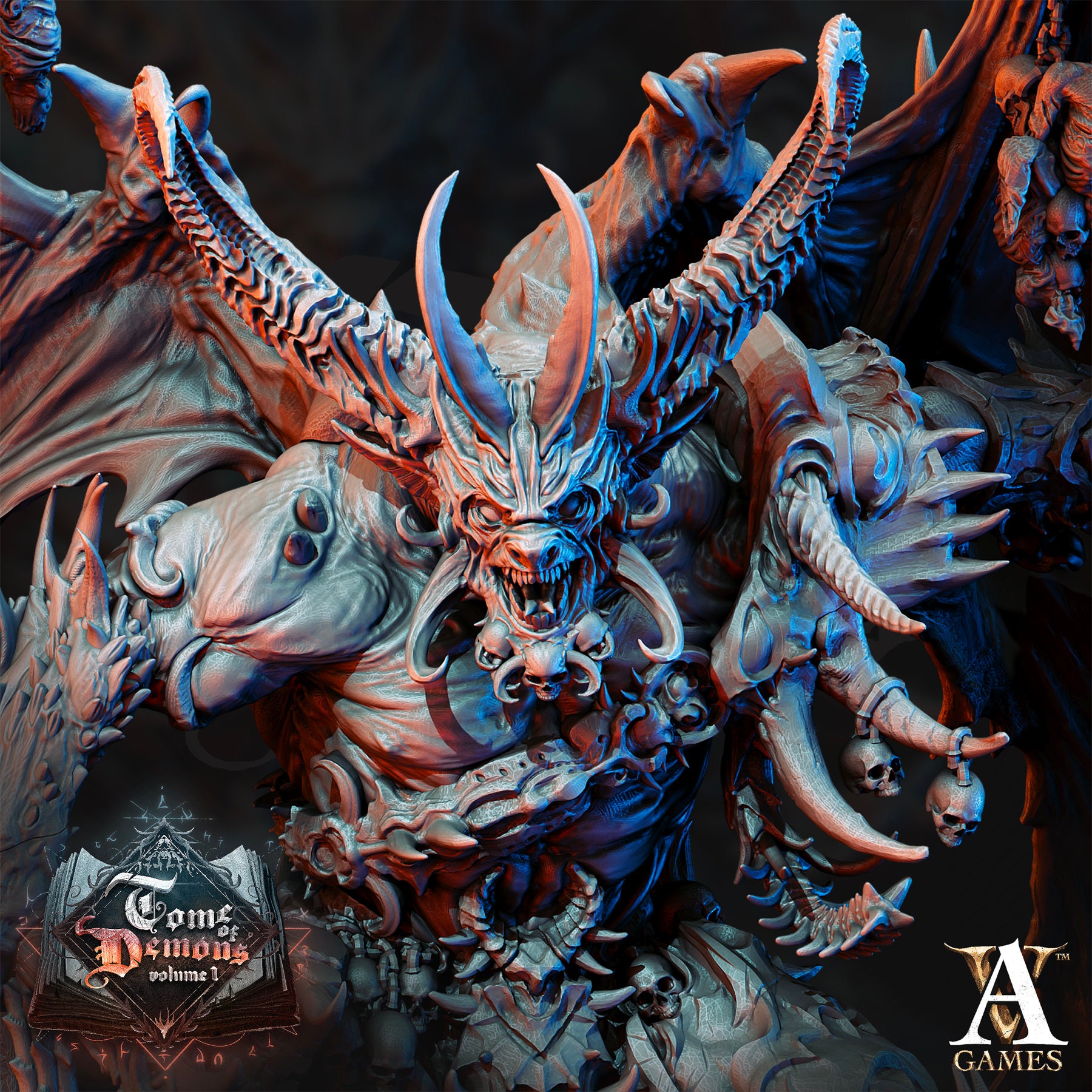 Demon Lord Miniature - Dnd Miniatures - Role Playing Game