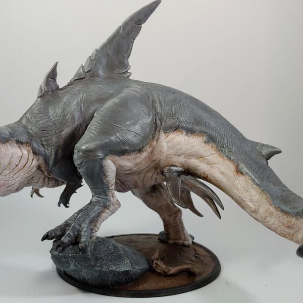 Miniatura de Tiburón Tirano - miniaturas a escala - miniaturas de DnD - juego de rol - miniatura de mesa - Dungeons and Dragons - D&D