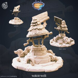 Water well scatter terrain - CastnPlay - fantasy Role Playing Game - scatter terrain - Tabletop terrain - D&D