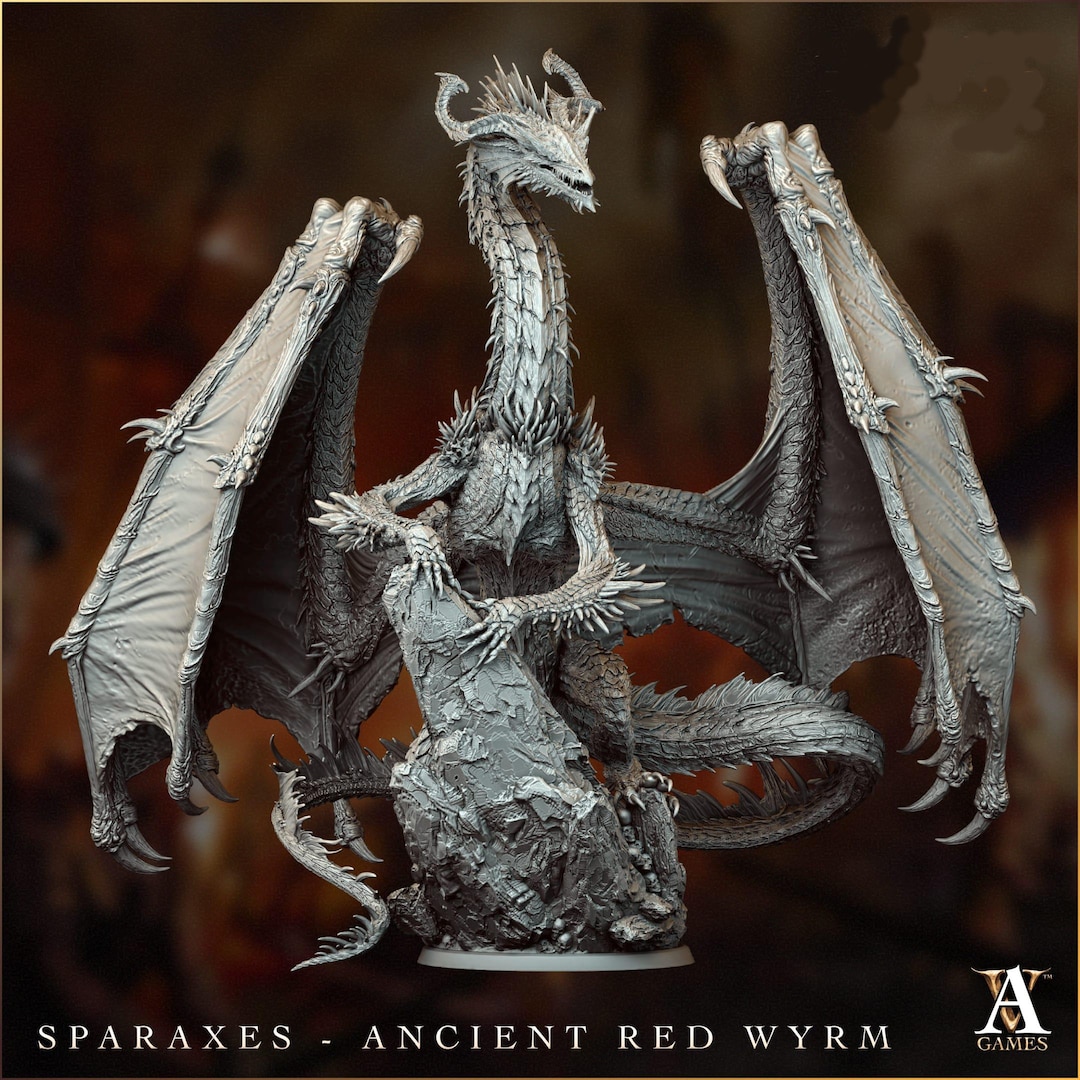 Ancient Red Dragon - Dnd - RPG - Role Playing Game - Tabletop Miniature ...