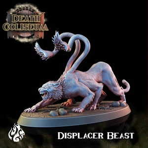 Miniatuur verdringerbeest - Crippled God Foundry - DnD-miniaturen - Rollenspel - Miniatuur op tafel - kerkers en draken - D&D