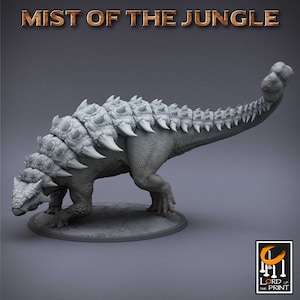 Ankylosaurus dinosaur miniature - rescale miniatures - DnD miniatures - Role Playing Game - Tabletop Miniature - dungeons and dragons - D&D