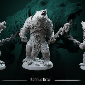 Druid Bear wildshape miniature - DnD miniatures - Role Playing Game - Tabletop Miniature - dungeons and dragon - D&D