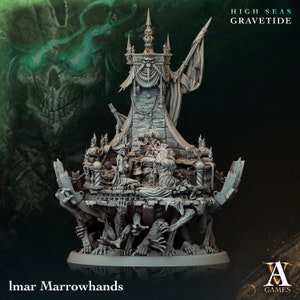 undead pirate king miniature - D&D miniatures - Role Playing Game - Tabletop Miniature - dungeons and dragons - Archvillain games