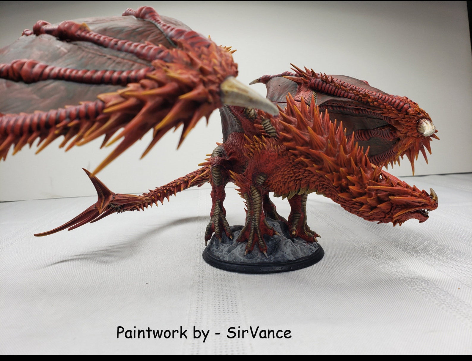 Adult Red Dragon Lord of the Print Dnd Miniatures RPG Role - Etsy