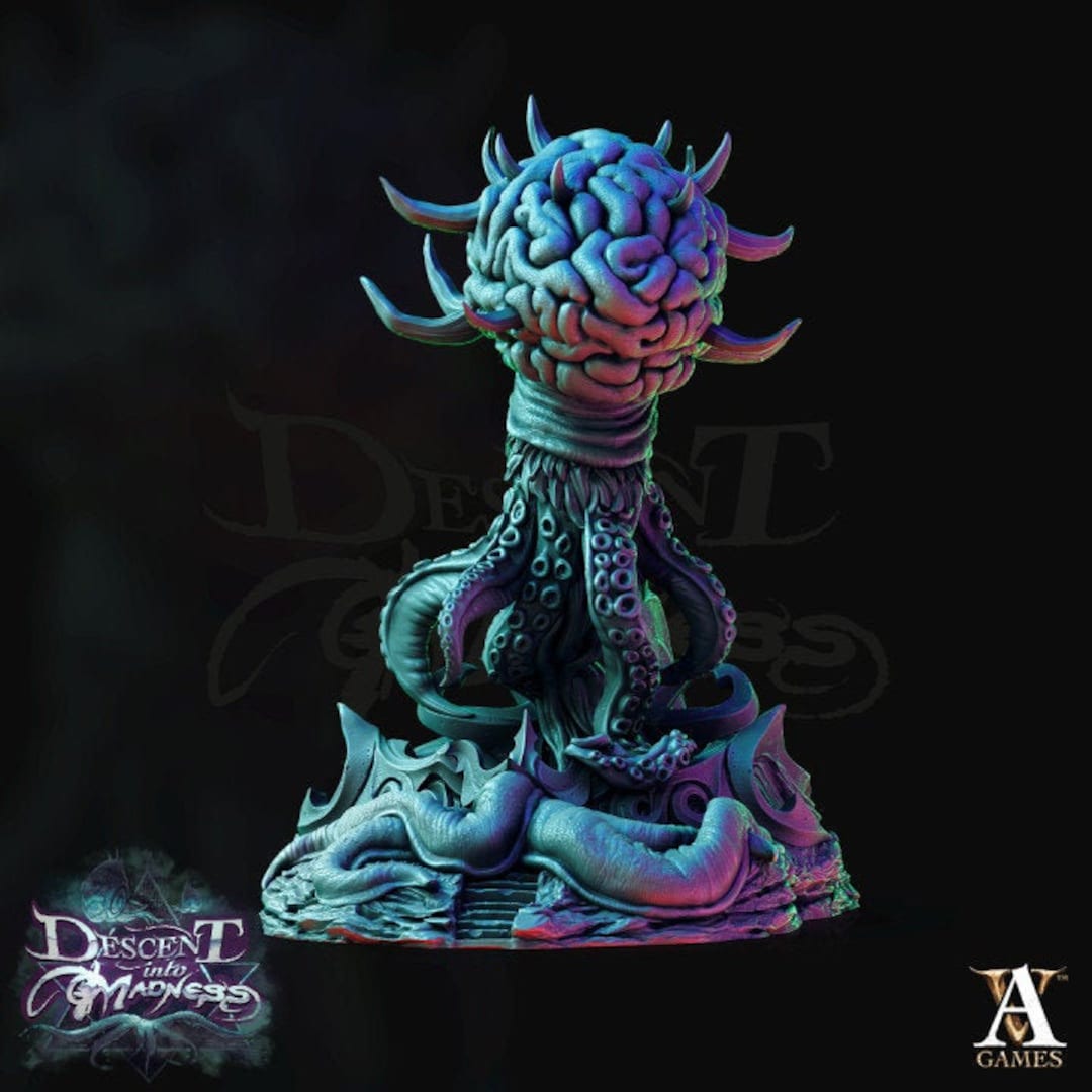 Dnd Brain Elder Brain Miniature - Dnd Miniatures - Role Playing Game - Tabletop ...