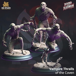 Vampire Thralls - DnD miniatures - Role Playing Game - Tabletop Miniature - dungeons and dragons - DM Stash - D&D