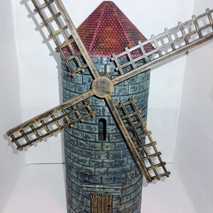 Windmill terrain - dungeons and dragons - fantasy Role Playing Game - scatter terrain - Tabletop terrain - D&D terrain