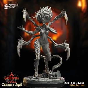 Maiden of Anguish demon miniature - DnD miniatures - Role Playing Game - Tabletop Miniature - dungeons and dragons - D&D - premium miniature