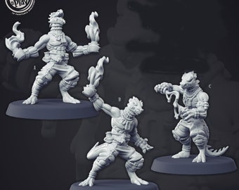 Kobold Alchemist miniatures - CastnPlay - DnD miniatures fantasy Role Playing Game Pathfinder Tabletop Miniature dungeons and dragons D&D