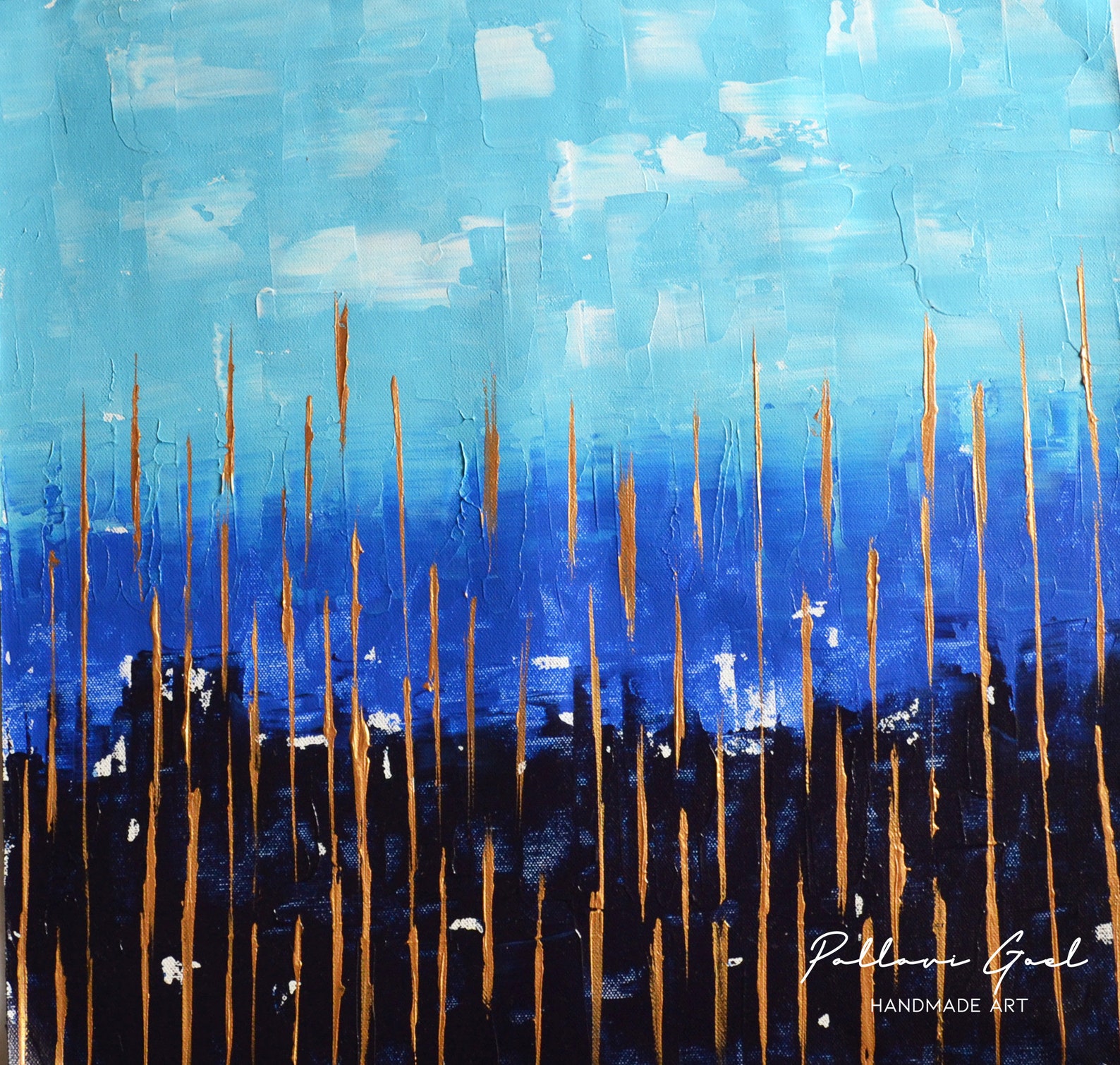 Painting on canvas original abstract art vertical abstract Etsy