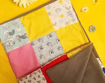 Teken patchwork dekens