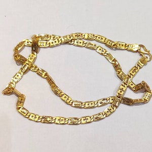22k Gold Link Chain, Solid Gold Chain, Pure and genuine Gold Chain, Solid Link Chain, Unisex Gold Chain, 22k Hallmarked Gold Chain