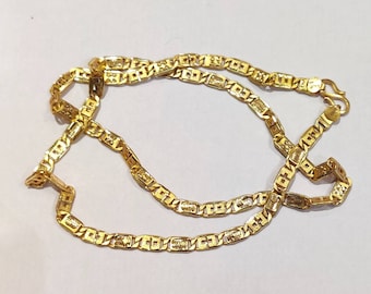 22k Gold Link Chain, Solid Gold Chain, Pure and genuine Gold Chain, Solid Link Chain, Unisex Gold Chain, 22k Hallmarked Gold Chain