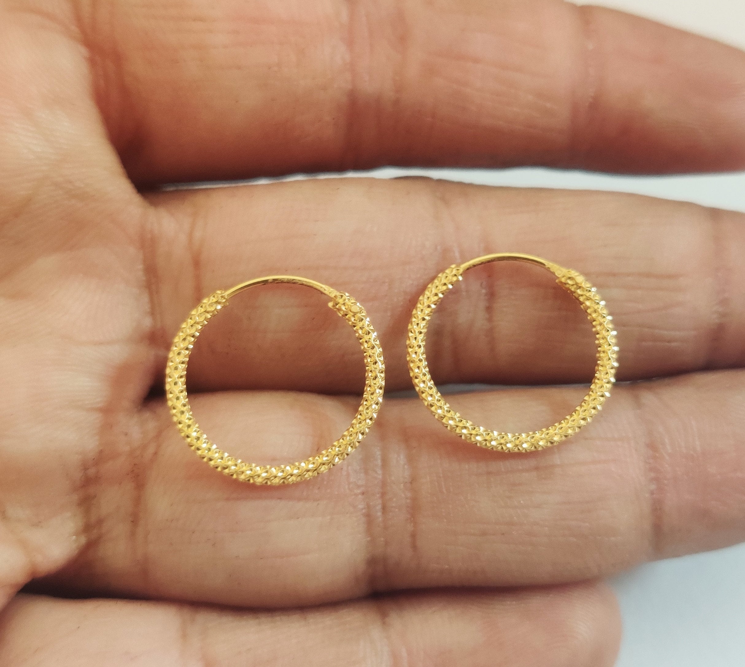 rippmonster　gold hoop Yellow Gold Hoop Earrings, 54 mm | Birks Essentials