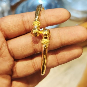 22k Gold Bangles, solid Gold real Bangle,Gold Bangle bracelet, Antique Rajwada bangle bracelet, Unisex Bangle bracelet, image 5