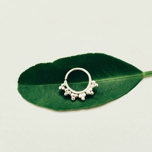 Silver Septum - Septum jewelry - indian septum - tribal septum - nose ring - nose jewelry - nostril ring - piercing jewelry