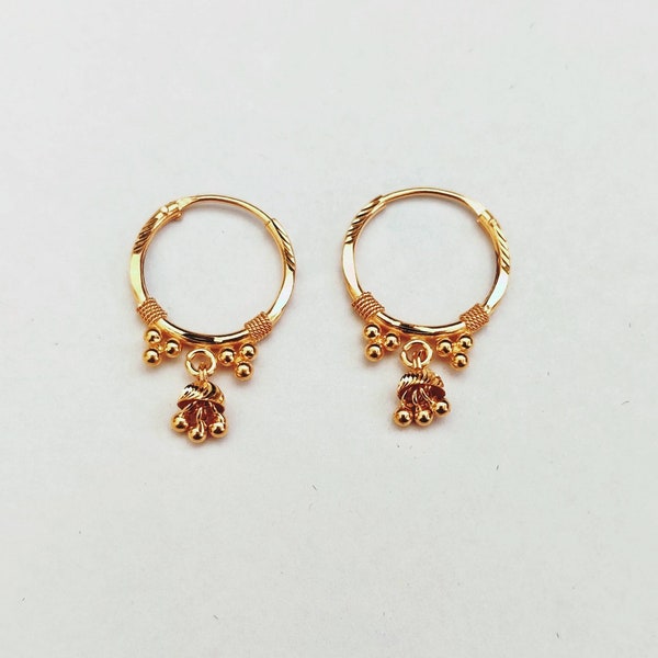 Indian Gold Earrings Etsy