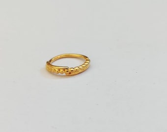 Gold Nose Ring, Nose Hoop, Tribal Nose Ring, Indian Nose Ring, Nostril Ring, Nostril Hoop, Nose Piercing, Silver Nose Hoop, Gold Nose Stud