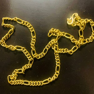 22k Gold Link Chain, Solid Gold Chain, Pure and genuine Gold Chain, Solid Link Chain, Unisex Gold Chain, 22k Hallmarked Gold Chain