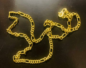 22k Gold Link Chain, Solid Gold Chain, Pure and genuine Gold Chain, Solid Link Chain, Unisex Gold Chain, 22k Hallmarked Gold Chain