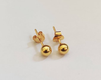 22k Gold Studs, Mens Gold Studs, Ball Gold Studs,Banjara Gold Studs, Unisex Gold Stud, Classic Gold Studs, Indian Gold Stud,Tribal Gold Stud