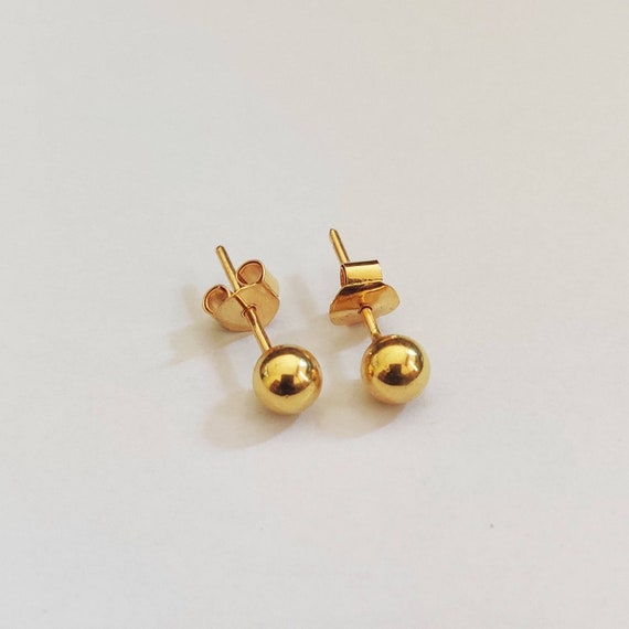 22k Gold Studs Mens Gold Studs Ball Gold Studs Banjara Gold Studs Unisex Gold Stud Classic Gold Studs Indian Gold Stud Tribal Gold Stud