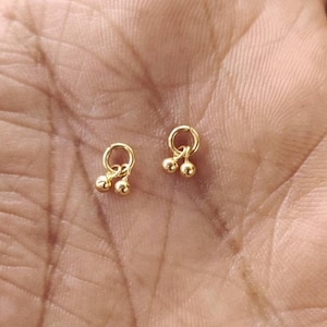 22k Gold Cluster, Gold Finding, Gold Accessories, Gold Balls,Gold Jewelry Accessories, Solid Gold Balls for Jewellery making, price for one
