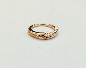14k  Solid Gold nose ring, nose gold hoop , gold nose ring, nose ring, Indian nose gold ring, nose hoop, tribal nose ring, tribal Nose Ring,