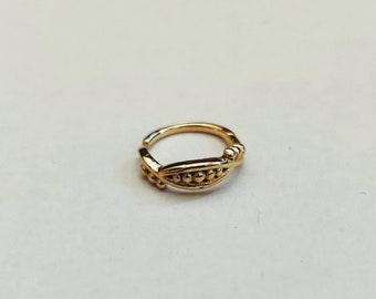 14k  Solid Gold nose ring, nose gold hoop , gold nose ring, nose ring, Indian nose gold ring, nose hoop, tribal nose ring, tribal Nose Ring,