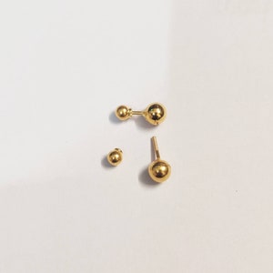 22 kt gouden studs, conch gouden studs, tragus gouden studs, banjara gouden studs, uniseks gouden stud, klassieke gouden studs, Indiase stud, screw gold stud
