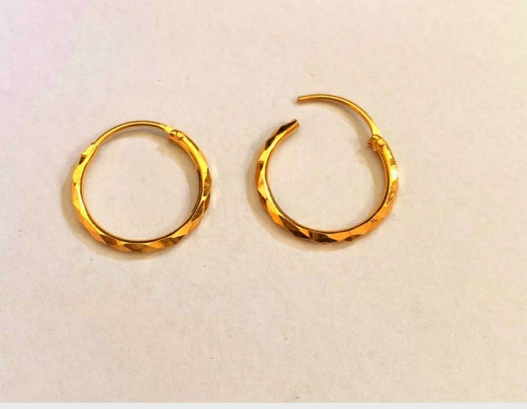22k gold hoops deals