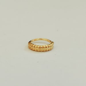 Gold Nose Ring, Gold Nose Hoop, Tribal Nose Ring, Indian Nose Ring, Nostril Ring, Nostril Hoop, Nose Piercing, Silver Nose Hoop