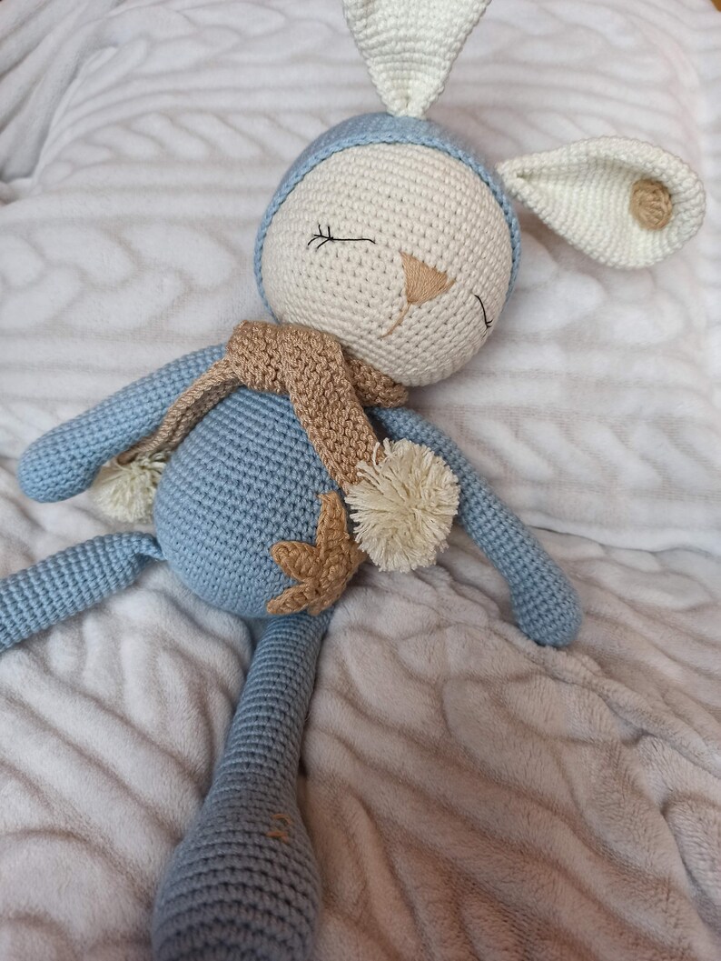 Amigurumi, Handmade, Cuddly toys, coniglietti, pupazzo, Regalo per bambini, Bunny, coniglietto, sleeping zoe, sogni d'oro, buonanotte, image 3