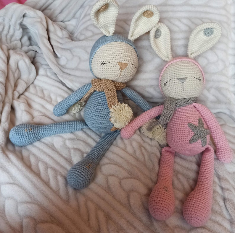 Amigurumi, Handmade, Cuddly toys, coniglietti, pupazzo, Regalo per bambini, Bunny, coniglietto, sleeping zoe, sogni d'oro, buonanotte, image 2