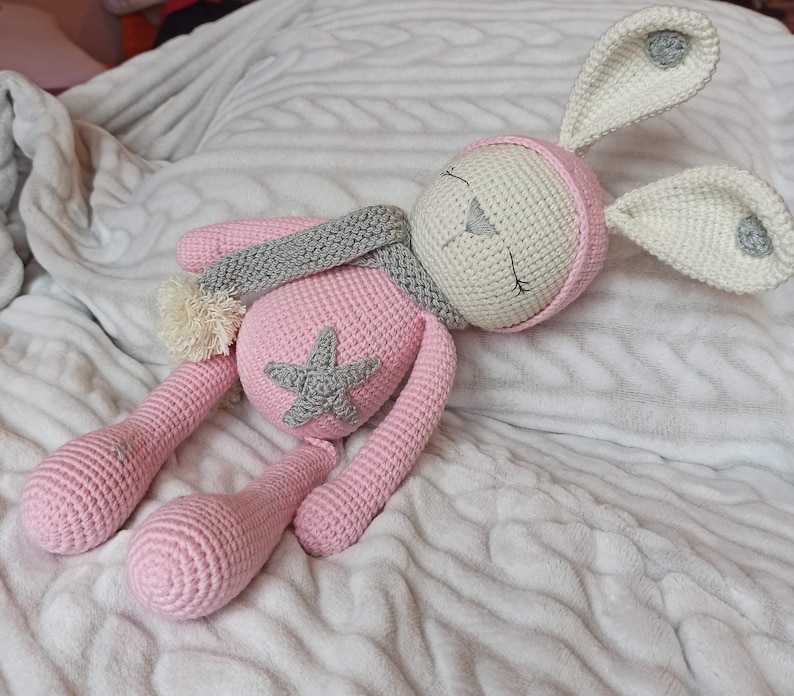 Amigurumi, Handmade, Cuddly toys, coniglietti, pupazzo, Regalo per bambini, Bunny, coniglietto, sleeping zoe, sogni d'oro, buonanotte, image 4