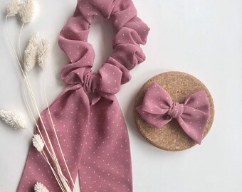 Mama and Me scrunchies and head wrap sets