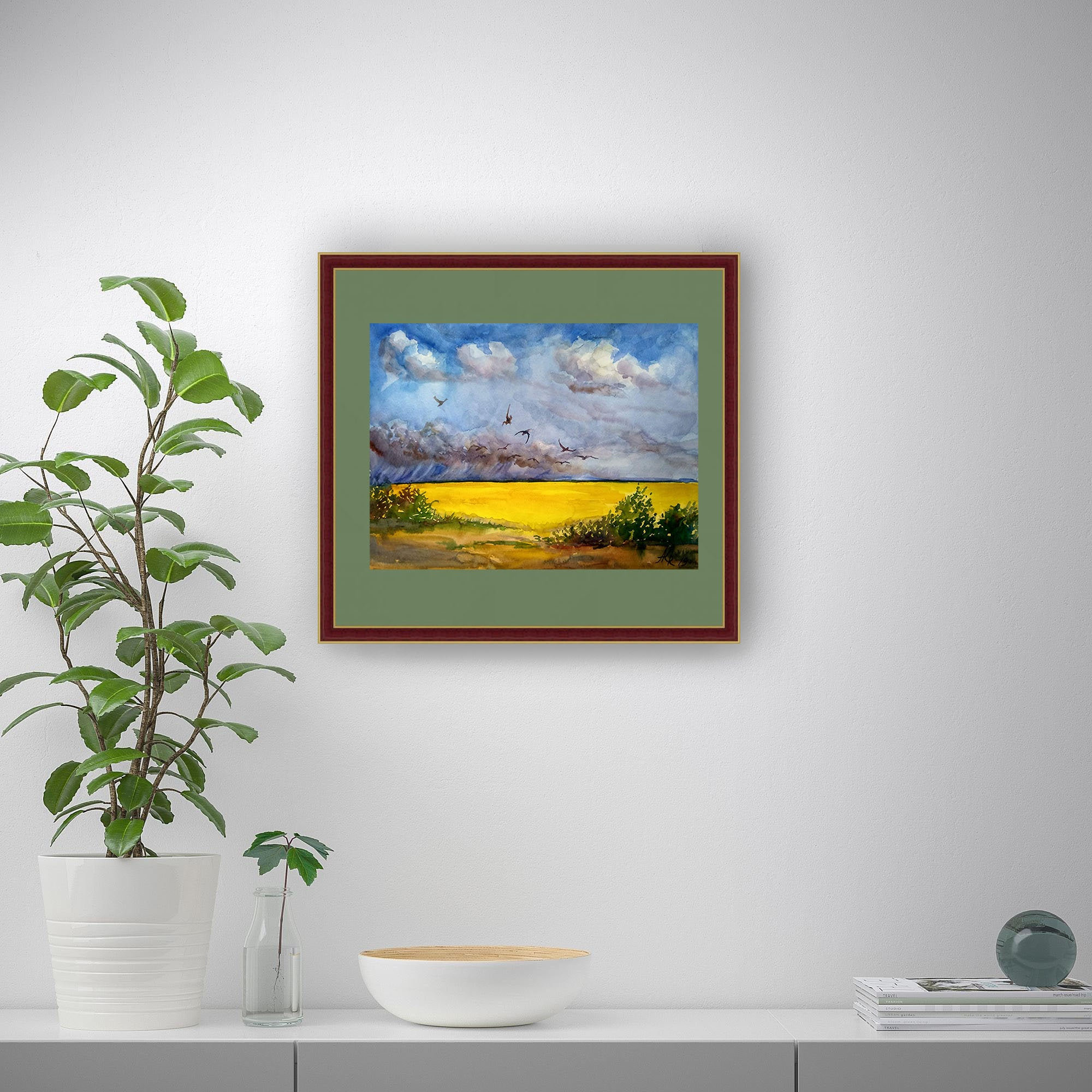 Printable Landscape Art
 Printable Landscape Art Watercolor Landscape Print Nature