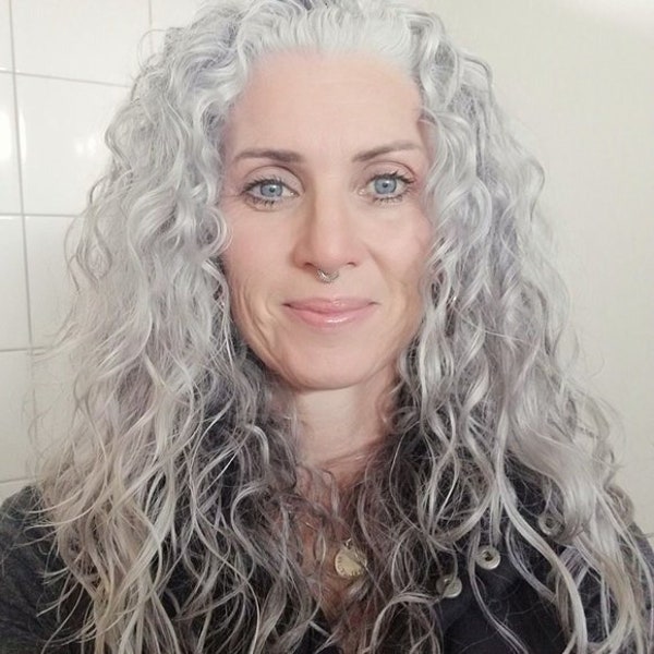 Grey Wigs,Silver Gray Wigs Kinky Curly Wigs,Lace Front Wig,Silver Grey Lace Wigs,Grey Curly Wig,Afro Curly Wigs,Grey Wig,Light Gray Wig